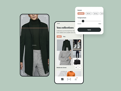 What To Wear App app clothes shop clothing fashion scanning store style ux ui