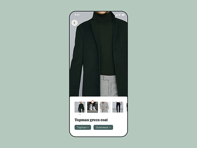 What To Wear App add to bag add to cart app clothes shop clothing fashion shopping store style ux ui
