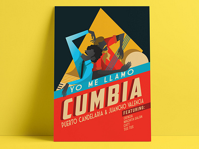 Poster Yo Me Llamo Cumbia colombia cumbia design illustration music packaging vector