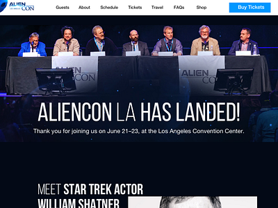 aliencon desktop design ui design web website