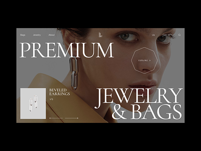 Ile — Website Concept animation design e commerce fashion layout lewelry motion graphics typography ui website