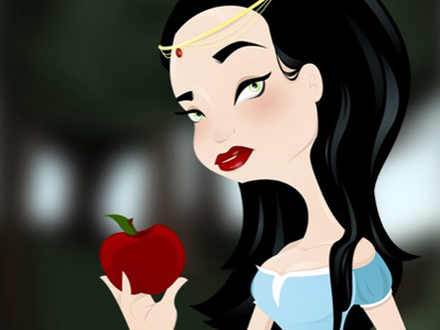 Snow White character girl illustration