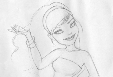 Alimah Sketch character illustration sketch