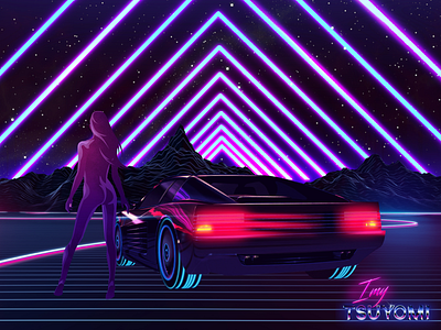 Retrowave Girl