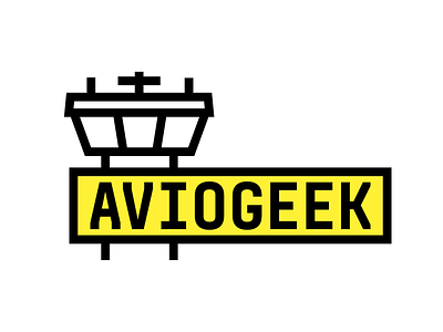 Aviogeek.com logo logo yellow