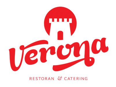 Verona logo red restaurant typography