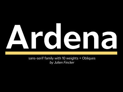 Ardena Typefamily design font fontdesign graphic graphicdesign type typedesign typeface typography versatile