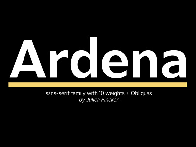 Ardena Typefamily