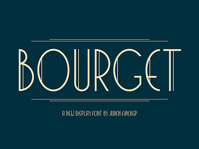 Bourget Typeface artdeco branding design display editorial font graphic headline type typedesign typeface typography