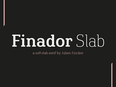 Finador Slab Font Family