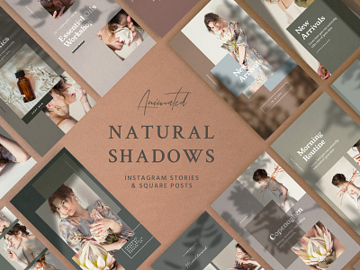 Natural Shadows Stories - Social Kit ig template instagram stories instagram template shadows social kit socialmedia stories