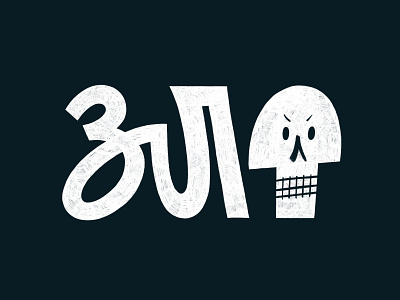 Evil doodle emotion evil graphic design illustration ipad pro letters procreate sketch skull type