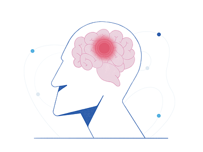 Brain brain disease head health human illustration ipad pro neurons procreate stroke