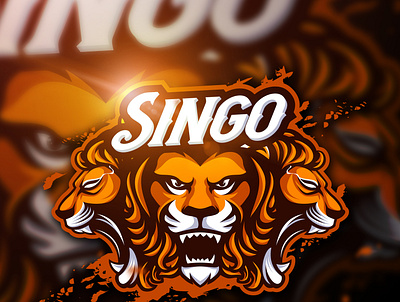 Singo Mascot Logo artwork cartoon character design e sports illustration logo mascot sport vector