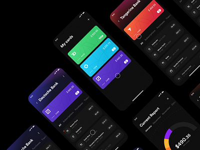 Wallet App – Screens app banking banking app concept design exploration finance invision invision studio mobile ui user interface wallet wallet app