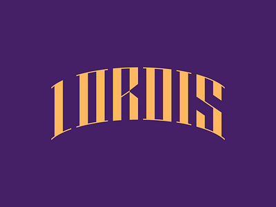 "Lordis" Custom Typoface branding design logo type typography