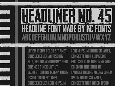 Headliner No. 45 Font Display branding design