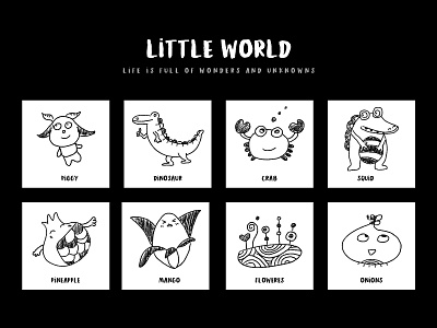 Llittle World design illustration