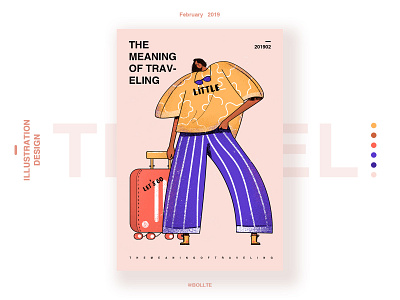 The meaning of traveling design illustration