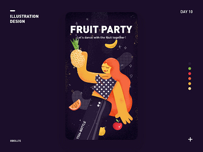 Fruit Party design illustration