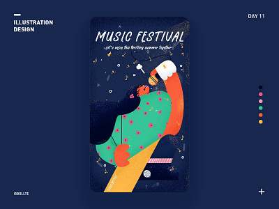 Music Festival design illustration