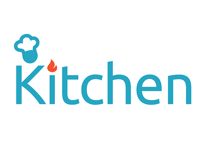 Kitchen blue chef cooking kitchen logo orage text
