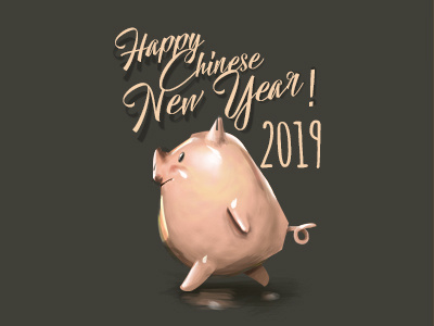 Angpao2 cartoon character chinese new year illustration pig piggy vector