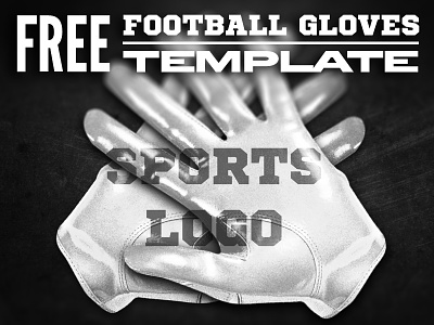 FREE Football Gloves Template .psd american football football football gloves free gloves psd template