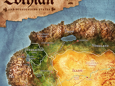 RPG Fantasy Map by Ryan Lord on Dribbble