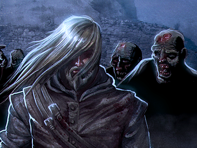 Atra Mors - Black Undeath illustration knight zombie