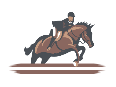 Equestrian Logo equestrian horse illustration rider