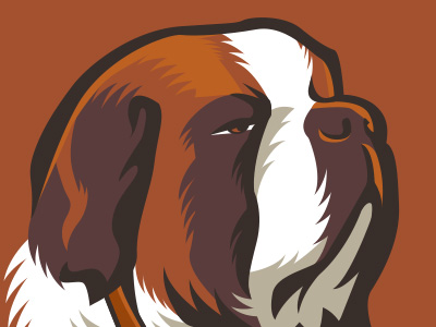 St. Bernard dog illustration st. bernard