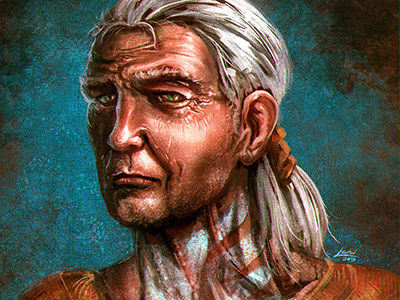 Paladin Character Portrait character portrait dd dungeons and dragons illustration paladin pathfinder