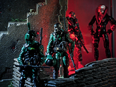Cobra Guard Duty cobra destro diorama firefly gi joe toy photography toys