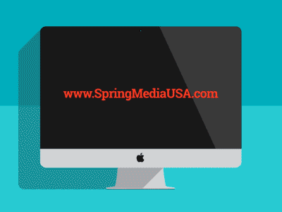 Spring Website Reveal after effects animation logo responsive design web design