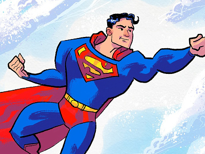 Up in the sky! illustration superman