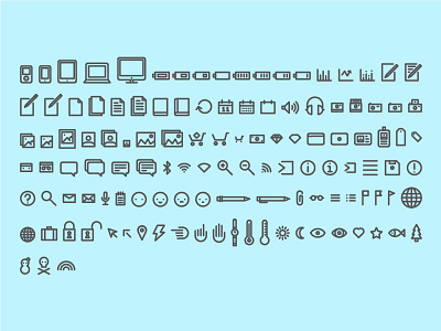 General Purpose Icons icons monoline rounded