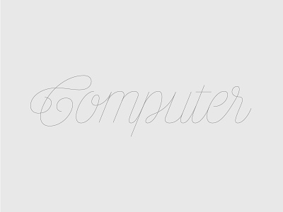 Computer computer monoline script