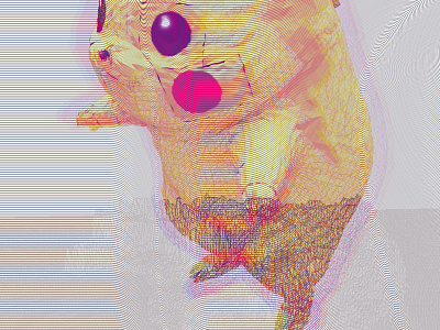 Pika Piñata glitch pikachu piñata pokemon render scan