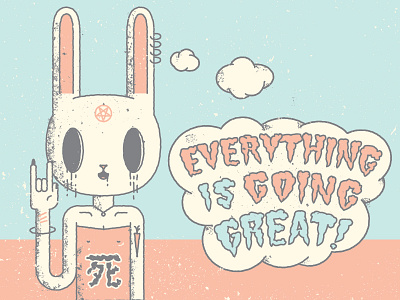 PositivityBunny™ bunny death happiness