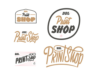 Unused Print Shop Logos