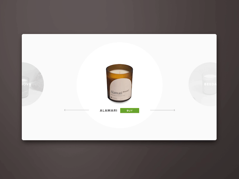 Carrom candle candles carrom component india modal scent scented singapore ui ux website
