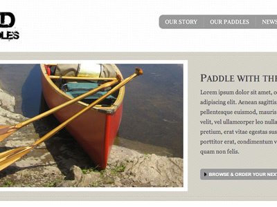 Red Paddles outdoors serif simple