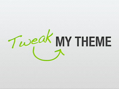 Tweak My Theme 2.0 handwritten logo