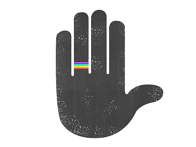 Rainbow ring design flat illustration logo wedding