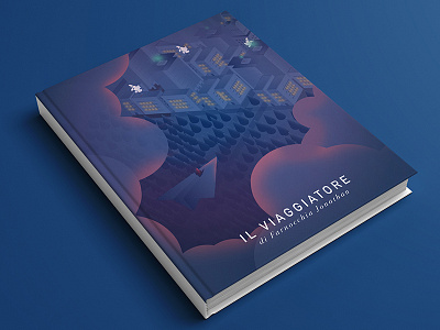 Book cover | Il viaggiatore adobe airplan andrea book city cover gradient illustration pantone paper traveler vaduva