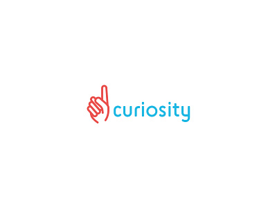 Curiosity Logo brand child curiosity designer graphic hand illustrator logo