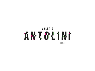 Logo Valerio Antolini andrea antolini brand chef crazy glitch identity logo vaduva valerio