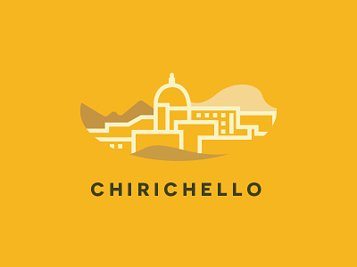 Chirichello Logo andrea brand chirichello city identity italy lineart logo path vaduva yellow