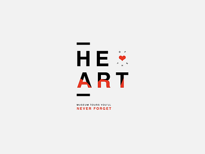 Heart of Art Logo andrea art brand heart identity logo museum new york tour tourism vaduva visit
